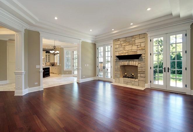 close-up of natural wood grain on wood flooring